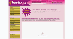 Desktop Screenshot of heritage-coaches.com