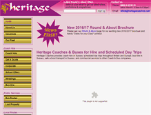 Tablet Screenshot of heritage-coaches.com